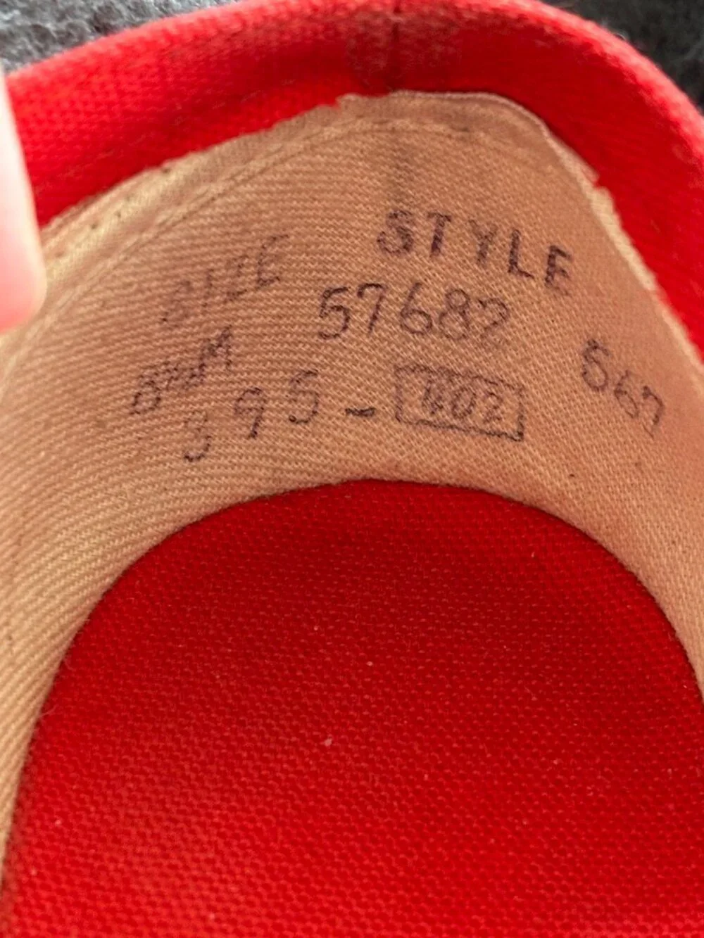 VTG SEARS Slip On Platform Wedge Espadrilles in Cherry Tomato 60s 70s SZ 8.5